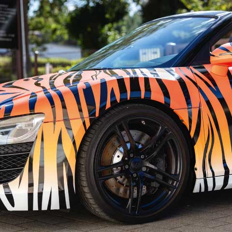 Vollverklebung eines Audi R8
